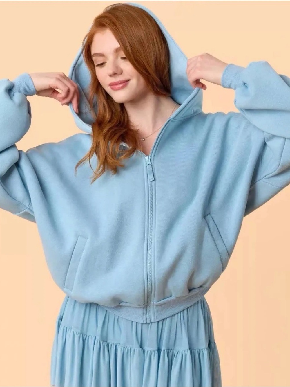 NWT Blogilates Blue Zip Up Hoodie - SOLD OUT!!
